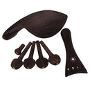 DIY 4/4 Violin Accs Chinrest +Tailpiece+Tuning Peg Tuner +Endpins Wenge Wood