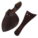 DIY 4/4 Violin Accs Chinrest +Tailpiece+Tuning Peg Tuner +Endpins Wenge Wood
