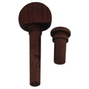 4 Set 4/4 Violin Parts Tailpiece+Chinrest+Endpins+Tuning Peg Rose Wood Accs