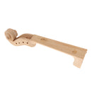 Violin Ebony Fingerboard w/ Neck Maple Wood Scroll for 4/4 Violin Parts DIY