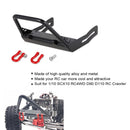 Steel Front Bumper Trapezoid Bull Bar w/ Shackles for 1:10 Axial SCX10 ? D90 RC Car Parts