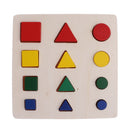 Montessori Material Geometry Blocks Matching Counting for Kids Educational Toys