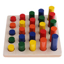Montessori Material Geometry Blocks Matching Counting for Kids Educational Toys