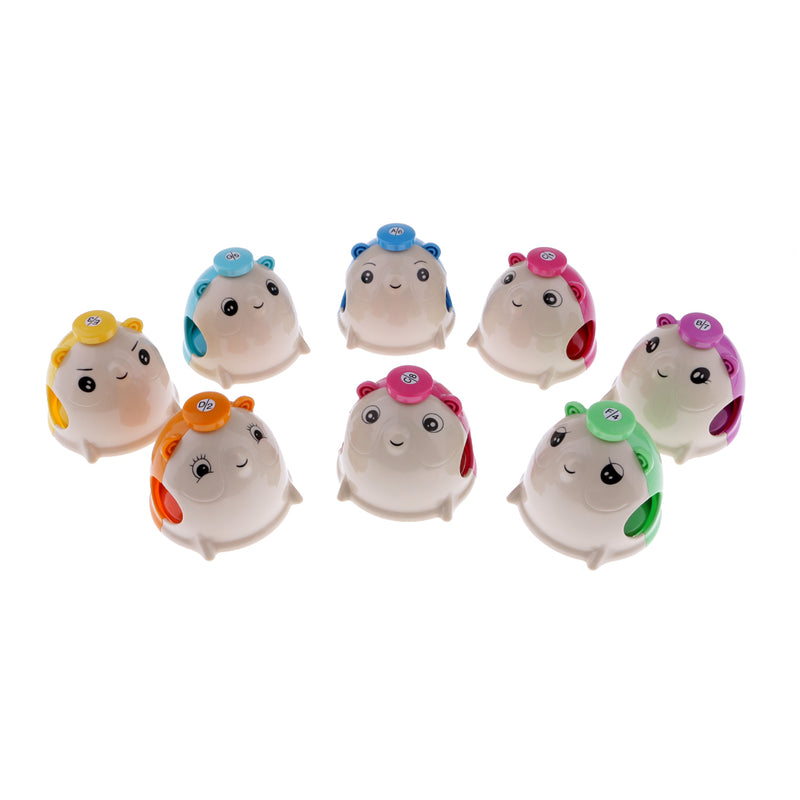 1 Set Colorful Diatonic 8-Tones Hand Bells Press Bell for Kids Toys Birthday Gift