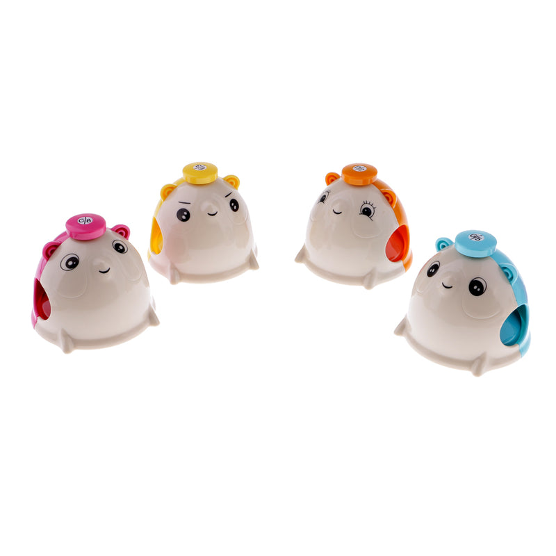 1 Set Colorful Diatonic 8-Tones Hand Bells Press Bell for Kids Toys Birthday Gift