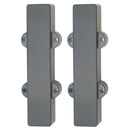 2Pcs/Set Guitar Pickup Covers Bridge Neck Set Closed for Jazz JB Bass Guitar