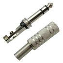 2Pcs 6.35mm 1/4'' Jack Audio Plugs Guitar Bass Amp Speaker Connectors Socket