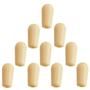 10 Pieces Plastic Electric Guitar Switches Knobs Cap Musical Instrument Parts Beige