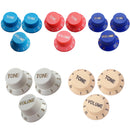3 Pcs Electric Guitar Control Knobs Volume & Tone for Strat SQ Guitar Accessory Beige