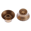 Acrylic Volume Tone Knobs Cap with White Letter Musical Instrument Parts for LP Guitar 4pcs/Pack Gold