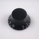 Acrylic Volume Tone Knobs Cap with White Letter Musical Instrument Parts for LP Guitar 4pcs/Pack Black
