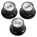 3Pcs Electric Guitar Control Knobs with Volume & Tone for Strat ST SQ Fender Guitar Accessories