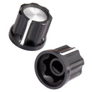 10 Pieces Black Fixing Volume Tone Knobs Buttons Cap for Electric Guitar Bass Replacement Parts