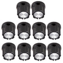 10 Pieces Black Fixing Volume Tone Knobs Buttons Cap for Electric Guitar Bass Replacement Parts