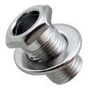 Silver 6 Pieces Iron Tuning Peg Tuning Key Bushing with Washer Gasket for Electric / Acoustic Guitar