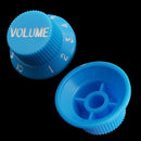 3Pcs Electric Guitar Control Knobs Volume & Tone for Strat SQ Guitar Accessory Blue