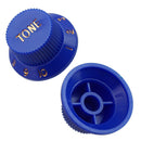 3Pcs Electric Guitar Control Knobs Volume & Tone for Strat SQ Guitar Accessory Dark Blue