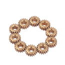 30 Pieces Copper 1:18 Ratio Tuning Peg Hexagonal Hole Gear Guitar Parts