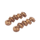 30 Pieces Copper 1:18 Ratio Tuning Peg Hexagonal Hole Gear Guitar Parts