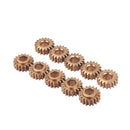 30 Pieces Copper 1:18 Ratio Tuning Peg Hexagonal Hole Gear Guitar Parts