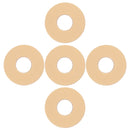 5 Pieces Plastic 3-Way Toggle Switch Plate Cover Washer for Electric Guitar Parts Beige 1.3