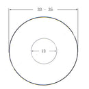 5 Pieces Plastic 3-Way Toggle Switch Plate Cover Washer for Electric Guitar Parts Black 1.3
