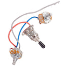Electric Guitar Wiring Harness Prewired Kit 3Way Toggle Switch 1 Volume 1 Tone