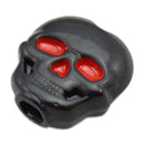6 Pieces Skull Shape Buttons Folk Guitar Tuning Peg Head Tuner Button Black