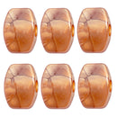 6 Pcs Natural Texture Guitar String Button for Tuning Peg Tuner Heads Coffee