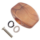 6 Pcs Natural Texture Guitar String Button for Tuning Peg Tuner Heads Coffee