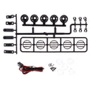 RC LED Roof Light Bar Set 5 Spotlight for 1/10 Traxxas HSP RC Rock Crawler