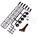 RC LED Roof Light Bar Set 5 Spotlight for 1/10 Traxxas HSP RC Rock Crawler