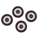 4pcs Rubber RC Racing Tires Wheel Rim for HSP HPI 9068-6081 1:10 Car Crawler Parts