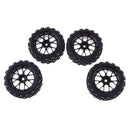 RC 1:10 Racing Car Tires Black Wheel Rim for HSP HPI Rock Crawler Parts Pack of 4