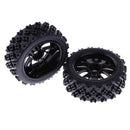 RC 1:10 Racing Car Tires Black Wheel Rim for HSP HPI Rock Crawler Parts Pack of 4
