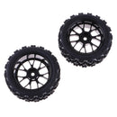 RC 1:10 Racing Car Tires Black Wheel Rim for HSP HPI Rock Crawler Parts Pack of 4