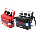 Mini Kids Accordion 17 Keys 8 Bass Musical Educational Instrument Toy Xmas Gift Red