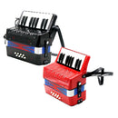 Mini Kids Accordion 17 Keys 8 Bass Musical Educational Instrument Toy Xmas Gift Red