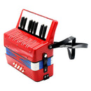 Mini Kids Accordion 17 Keys 8 Bass Musical Educational Instrument Toy Xmas Gift Red