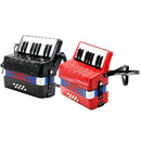 Mini Kids Accordion 17 Keys 8 Bass Musical Educational Instrument Toy Xmas Gift Red