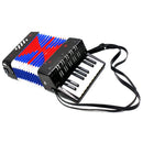 Kids Piano Accordion Musical Instrument 17 Key 8 Bass Play Toy Beginner Training Black