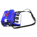 Kids Children Piano Accordion 17 Key 8 Bass Educational Musical Toy Blue