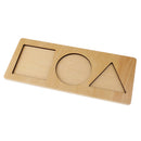 Montessori Round/Triangle/Square Puzzles Stacking Matching Toy Kids Geometry