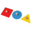 Montessori Round/Triangle/Square Puzzles Stacking Matching Toy Kids Geometry