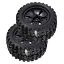 1/10 RC Rock Crawler Car Monster Truck Tyres High Speed for HPI Savage MT ZD Racing Replacement, 2pcs