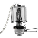 Portable Compact Metal Small Hanging Gas Lamp Festival Tent Lantern 2.36 x 2.36 x 4.33inch Silver