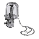 Portable Compact Metal Small Hanging Gas Lamp Festival Tent Lantern 2.36 x 2.36 x 4.33inch Silver