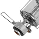 Portable Compact Metal Small Hanging Gas Lamp Festival Tent Lantern 2.36 x 2.36 x 4.33inch Silver
