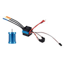 3650 4370KV 4P Sensorless Brushless Motor&45A Brushless ESC for 1/10 RC Car Boat