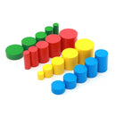 Montessori Childhood Early Developing Wooden Toy - 4 Blocks Socket Cylinders